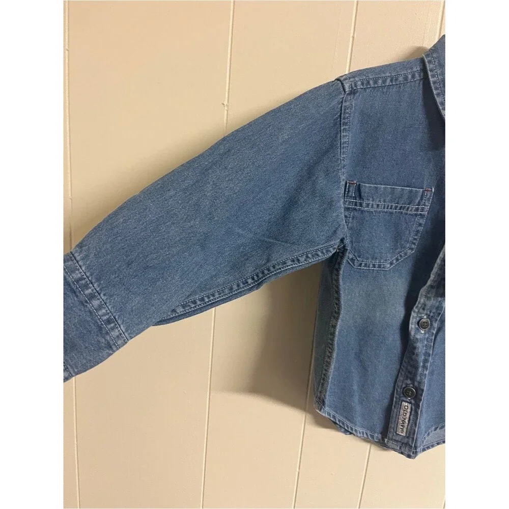 VTG Boys denim shirt Sz 2/3 NWT